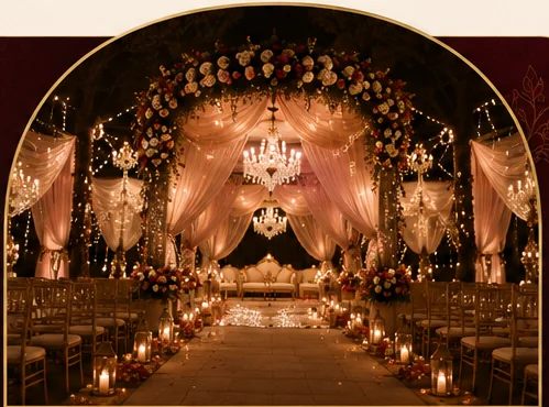 Elegant wedding ceremony venue